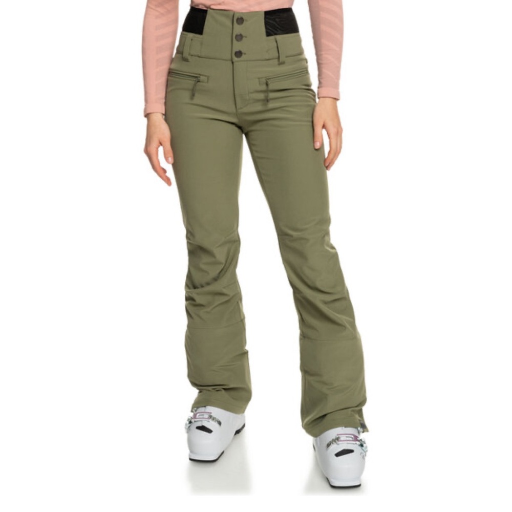 Roxy Rising High Snow Pants - deep lichen green